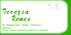terezia remes business card